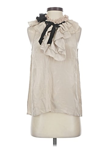 Floreat Sleeveless Silk Top (view 1)
