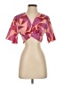 Shein 100% Polyester Pink Short Sleeve T-Shirt Size 4 - photo 1