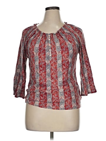 Chaps 3/4 Sleeve Blouse (view 1)
