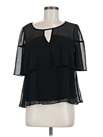 Skies Are Blue Short Sleeve Blouse (view 1)