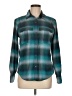 Eddie Bauer Plaid Teal Long Sleeve Button-Down Shirt Size M - photo 1