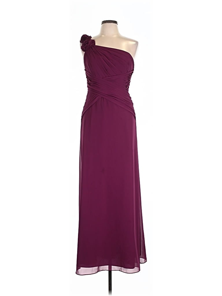 Pre-owned David's Bridal Cocktail Dress In Burgundy
