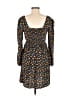 Mudd 100% Rayon Print Black Casual Dress Size M - photo 2