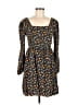 Mudd 100% Rayon Print Black Casual Dress Size M - photo 1