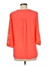 Brixon Ivy 100% Polyester Orange 3/4 Sleeve Blouse Size M - photo 2