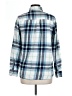 Old Navy 100% Cotton Plaid Blue Long Sleeve Button-Down Shirt Size L - photo 2