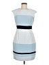 Studio One 100% Polyester Graphic Blue Cocktail Dress Size 8 - photo 1