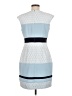 Studio One 100% Polyester Graphic Blue Cocktail Dress Size 8 - photo 2