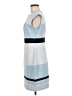 Studio One 100% Polyester Graphic Blue Cocktail Dress Size 8 - photo 5
