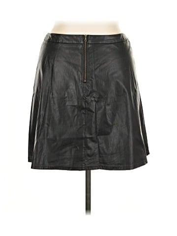Ann Taylor LOFT Outlet Faux Leather Skirt (view 2)