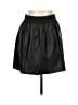 Zara Basic Solid Black Faux Leather Skirt Size L - photo 1