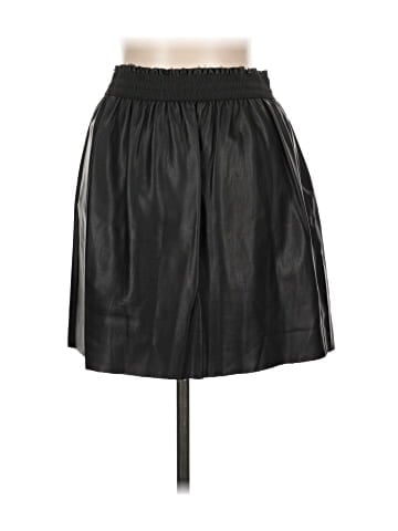 Zara Basic Faux Leather Skirt (view 2)