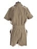 Free People 100% Cotton Solid Tan Romper Size XS - photo 2
