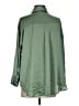 Zara Solid Green Long Sleeve Blouse Size S - photo 2