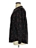 Hilary Radley 100% Polyester Floral Black Long Sleeve Blouse Size XL - photo 5