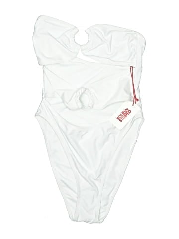 Solid & Striped One Piece Swimsuit (view 1)