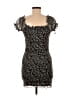 Forever 21 Floral Black Casual Dress Size M - photo 2