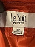 Le Suit 100% Polyester Orange Blazer Size 8 Petite - photo 6