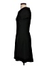 AVA Solid Black Casual Dress Size XS - photo 5