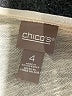 Chico's Ivory Short Sleeve Top Size XXL (4) - photo 7