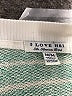 I Love H81 Stripes Teal Pullover Sweater Size M - photo 7