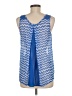 Candie's 100% Polyester Blue Sleeveless Blouse Size M - photo 2