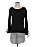 The Vanity Room Black 3/4 Sleeve Top Size S - photo 1