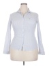 Assorted Brands Houndstooth Blue Long Sleeve Button-Down Shirt Size EU 52 / US 22 - photo 1