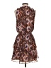 Evereve 100% Polyester Paisley Brown Casual Dress Size XS - photo 2
