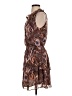 Evereve 100% Polyester Paisley Brown Casual Dress Size XS - photo 5