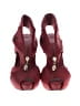 Just Fabulous Burgundy Red Heels Size 8 1/2 - photo 2