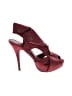 Just Fabulous Burgundy Red Heels Size 8 1/2 - photo 1