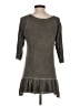 Dantelle Gray 3/4 Sleeve Top Size S - photo 2
