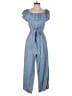 LOFT Beach Solid Blue Jumpsuit Size XS - photo 1