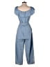 LOFT Beach Solid Blue Jumpsuit Size XS - photo 2