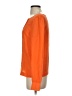 Pim + Larkin 100% Silk Orange Long Sleeve Silk Top Size S - photo 5