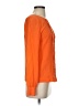 Pim + Larkin 100% Silk Orange Long Sleeve Silk Top Size S - photo 4