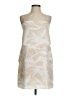 Amanda U. 100% Polyester Tropical Ivory Cocktail Dress Size P (petite) - photo 1