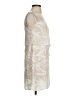 Amanda U. 100% Polyester Tropical Ivory Cocktail Dress Size P (petite) - photo 4