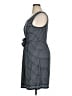 Max Studio Houndstooth Blue Casual Dress Size XL - photo 5