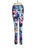 Topshop Graphic Multi Color Blue Leggings Size 10 - photo 2