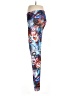 Topshop Graphic Multi Color Blue Leggings Size 10 - photo 5