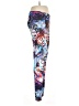 Topshop Graphic Multi Color Blue Leggings Size 10 - photo 4