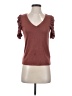 Express Brown Short Sleeve Top Size XS - photo 1