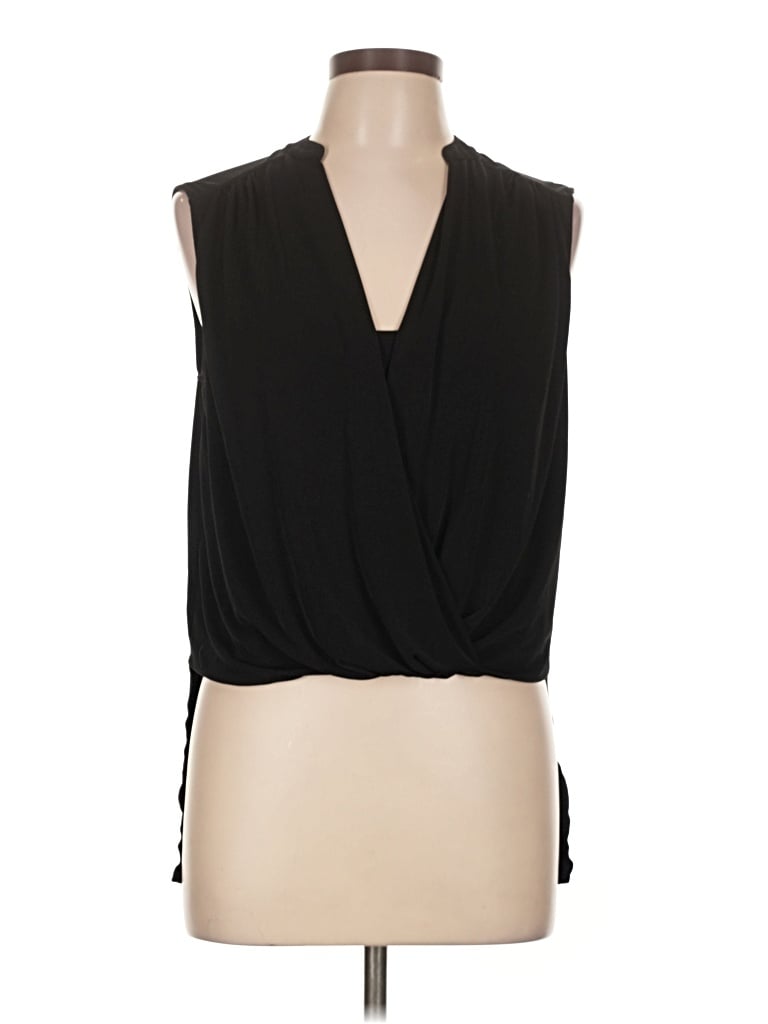 Pre-owned Bcbgmaxazria Sleeveless Blouse In Black