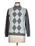 Avenue 100% Cashmere Argyle Gray Cashmere Pullover Sweater Size L - photo 1