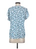 Ann Taylor 100% Polyester Blue Short Sleeve Blouse Size XS - photo 2