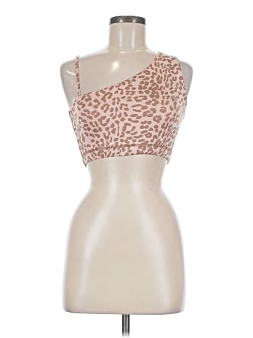 TAN + LINES Sleeveless Top (view 1)
