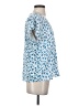 Ann Taylor 100% Polyester Blue Short Sleeve Blouse Size XS - photo 4