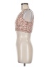 TAN + LINES Tan Sleeveless Top Size M - photo 5
